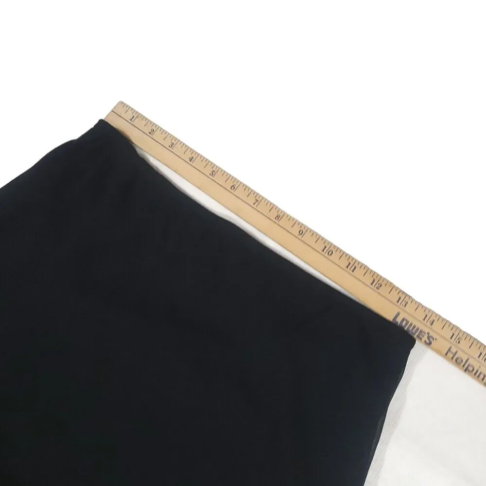 Y2K Romantic Goth Maxi chiffon Skirt 8 Black‎ Ruffle High Low ankle Hem JBS vtg